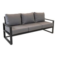 Lesli Living Tormenta - Loungebank - Antraciet - 86x80x209 cm