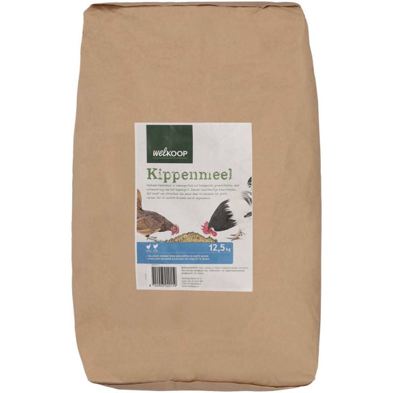 Welkoop Kippenmeel - Kippenvoer - 12.5 Kilogram Welkoop Kippenmeel - Kippenvoer - 12.5 Kilogram
