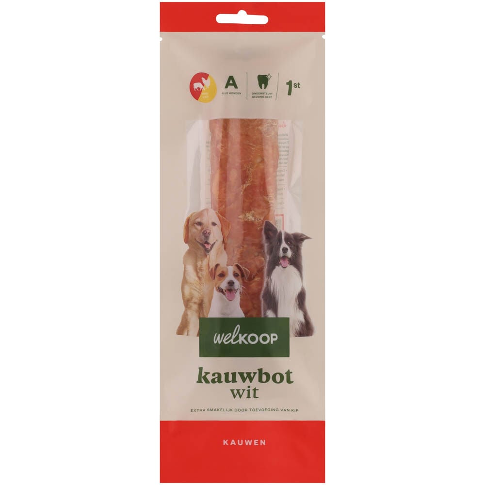 Welkoop - Kauwbot Wit - Extra Kipsmaak - kip, rund