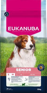 Eukanuba Senior Small/Medium  - Hondenvoer - 12 Kilogram - lam