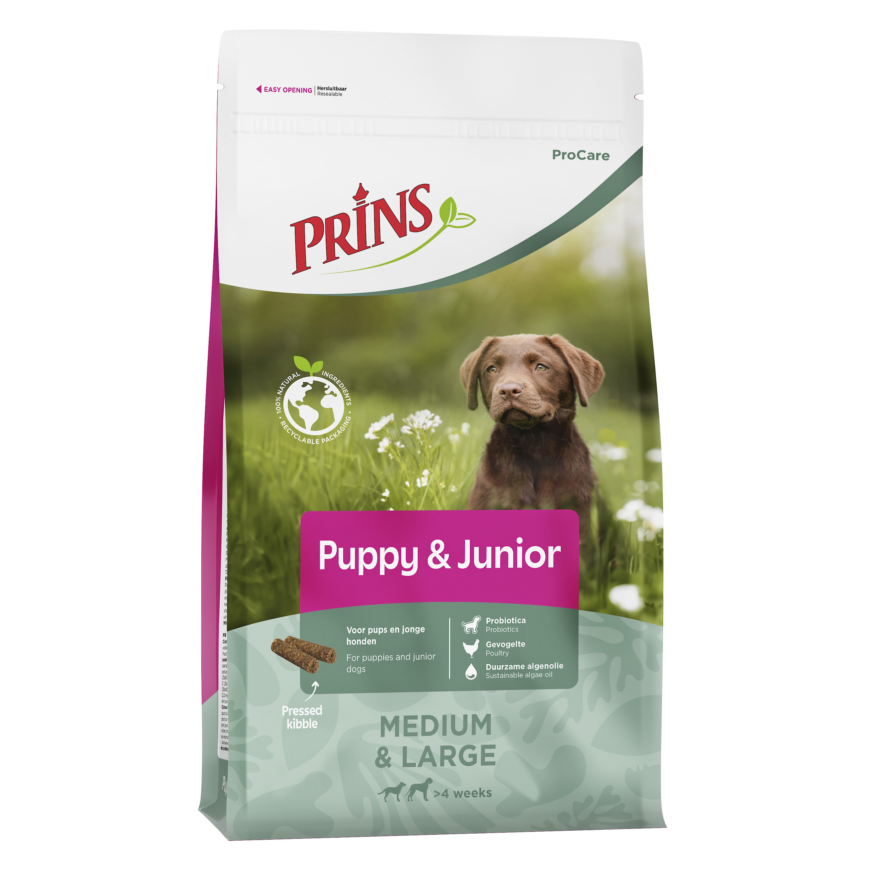 Prins ProCare Puppy & Junior Medium & Large - Hondenvoer - 12 Kilogram - gevogelte Prins ProCare Puppy & Junior Medium & Large - Hondenvoer - 12 Kilogram - gevogelte