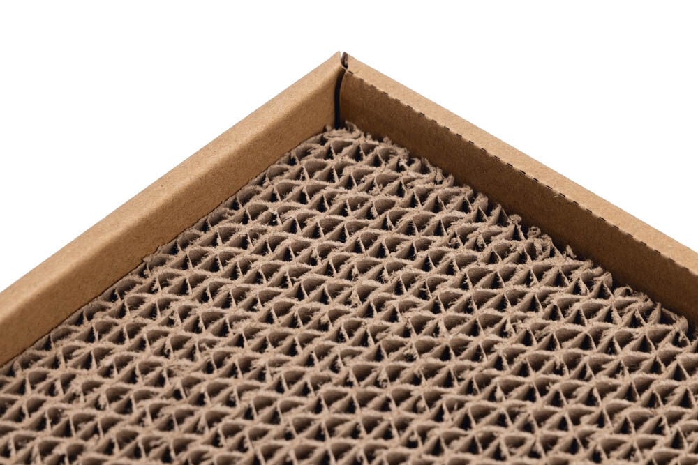 Beeztees Ilano - Krabkarton - Wit Bruin - 1x48.5x1 cm