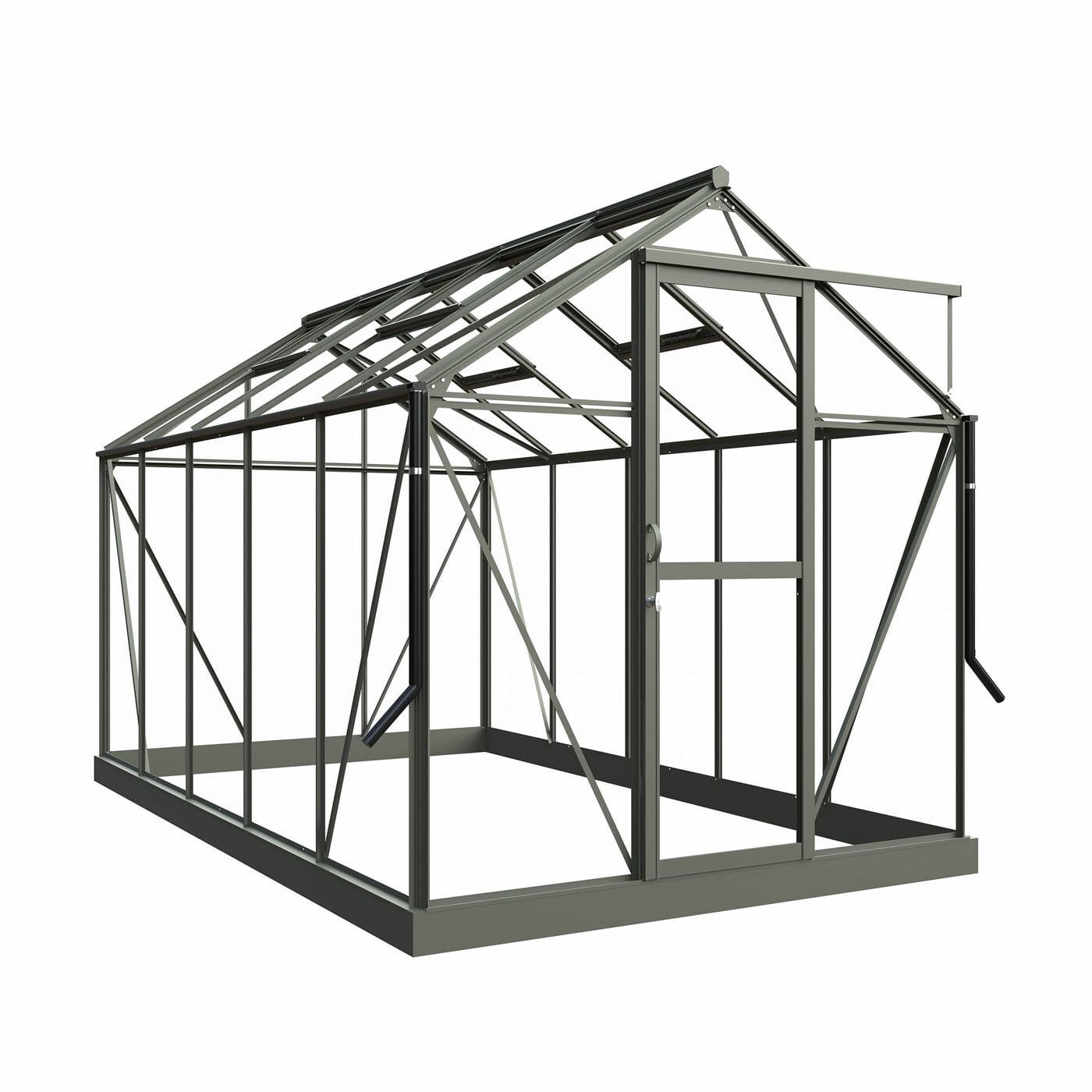 Royal Well Mary III - Tuinkas - Groengrijs - 241x212x360 cm - Veiligheidsglas