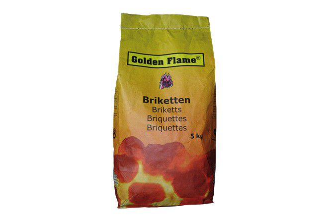 Golden Flame - Briketten - 5 Kilogram Golden Flame - Briketten - 5 Kilogram