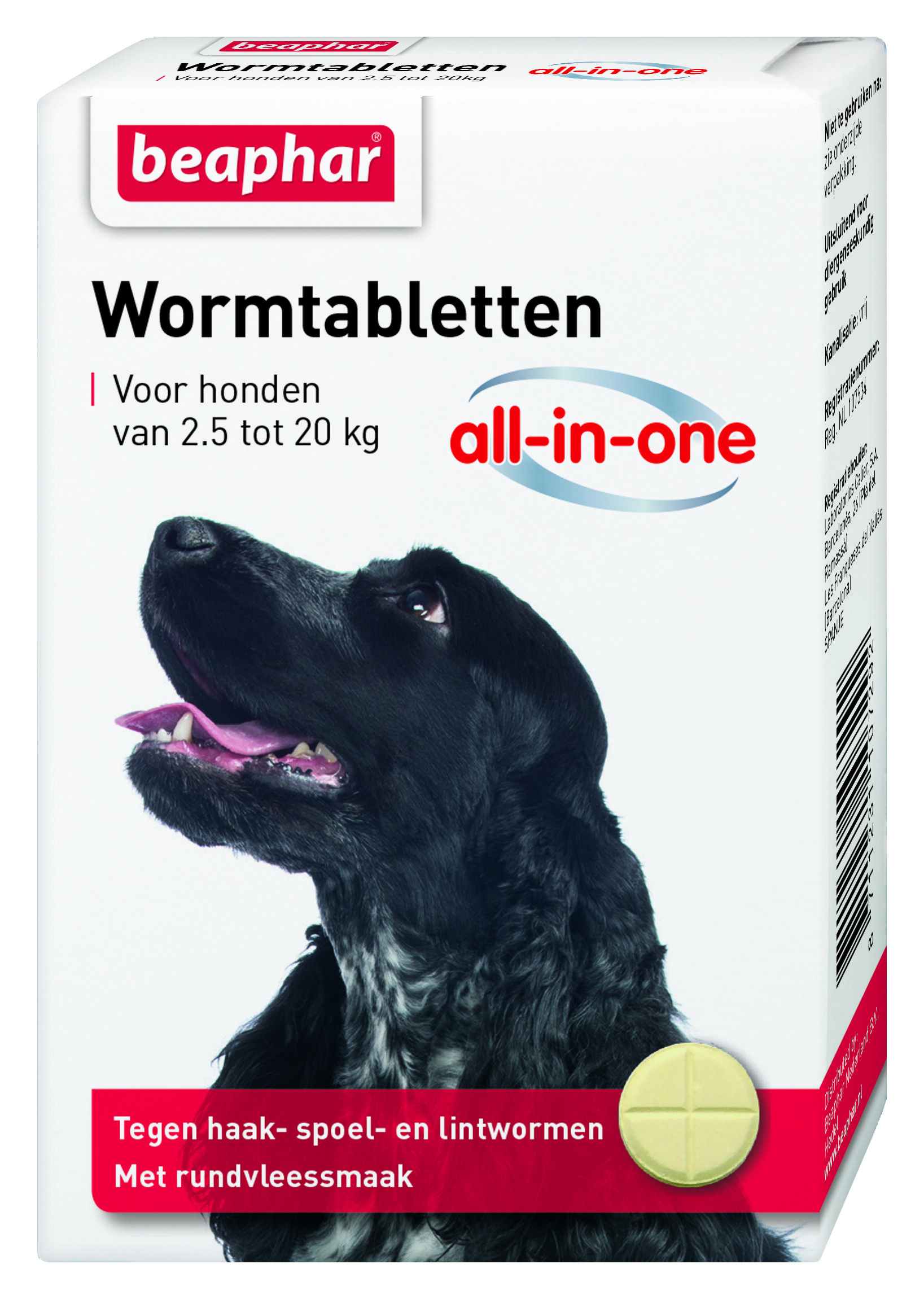 Beaphar All-in-one Tabletten - Ontwormen Hond - 2 Stuks - S