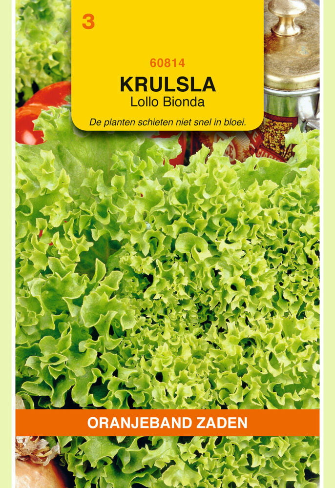 Oranjeband zaden Krulsla Lollo Bionda - Groentezaden