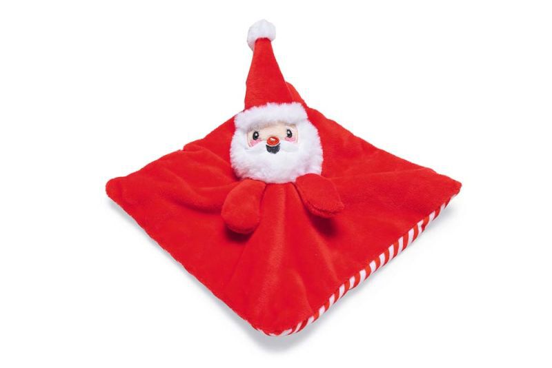 Beeztees Doek Kerstman - Knuffel - Hondenspeelgoed - Rood - 1x15x1 cm