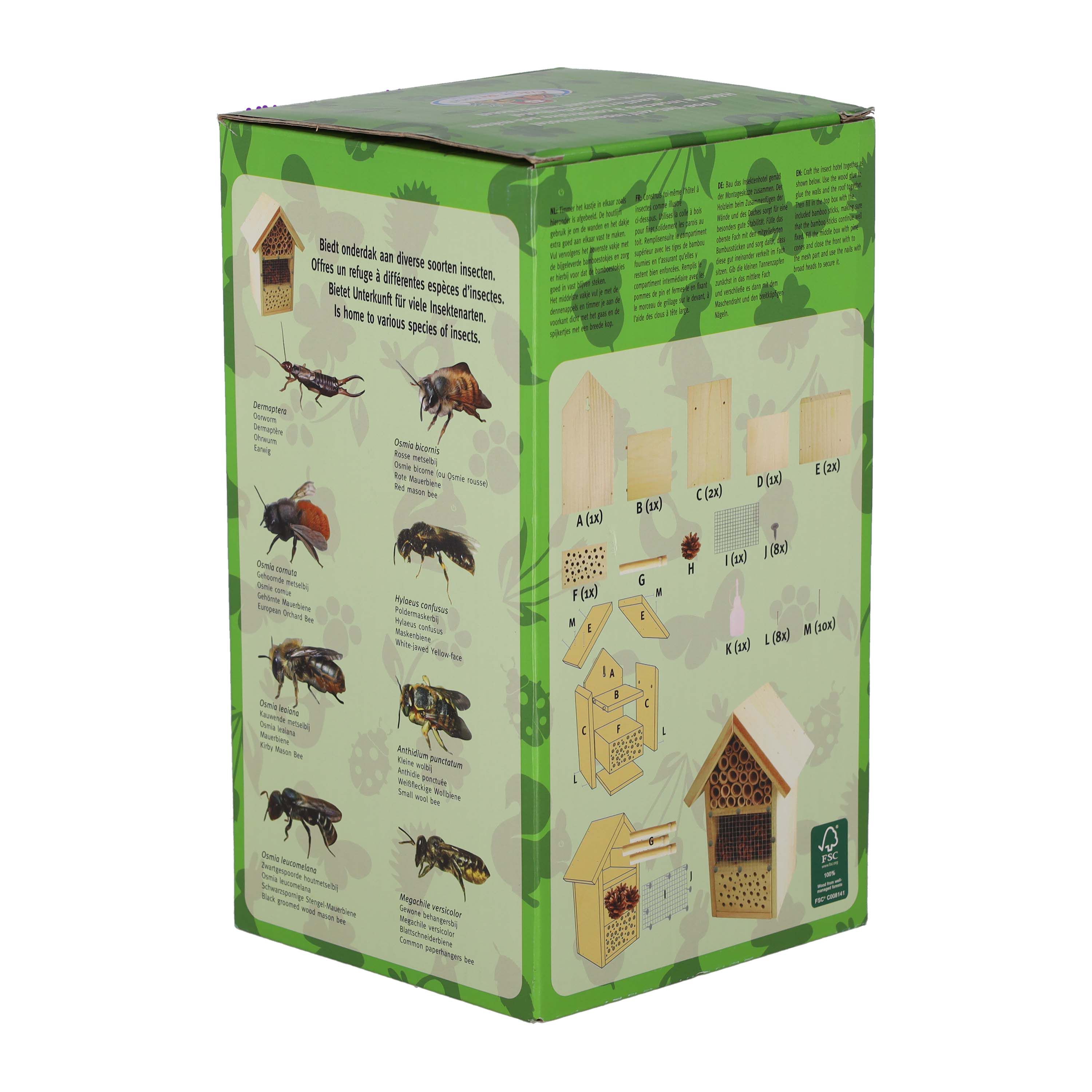 Esschert Design Doe-het-zelf Bouwpakket - Insectenhotel - Naturel