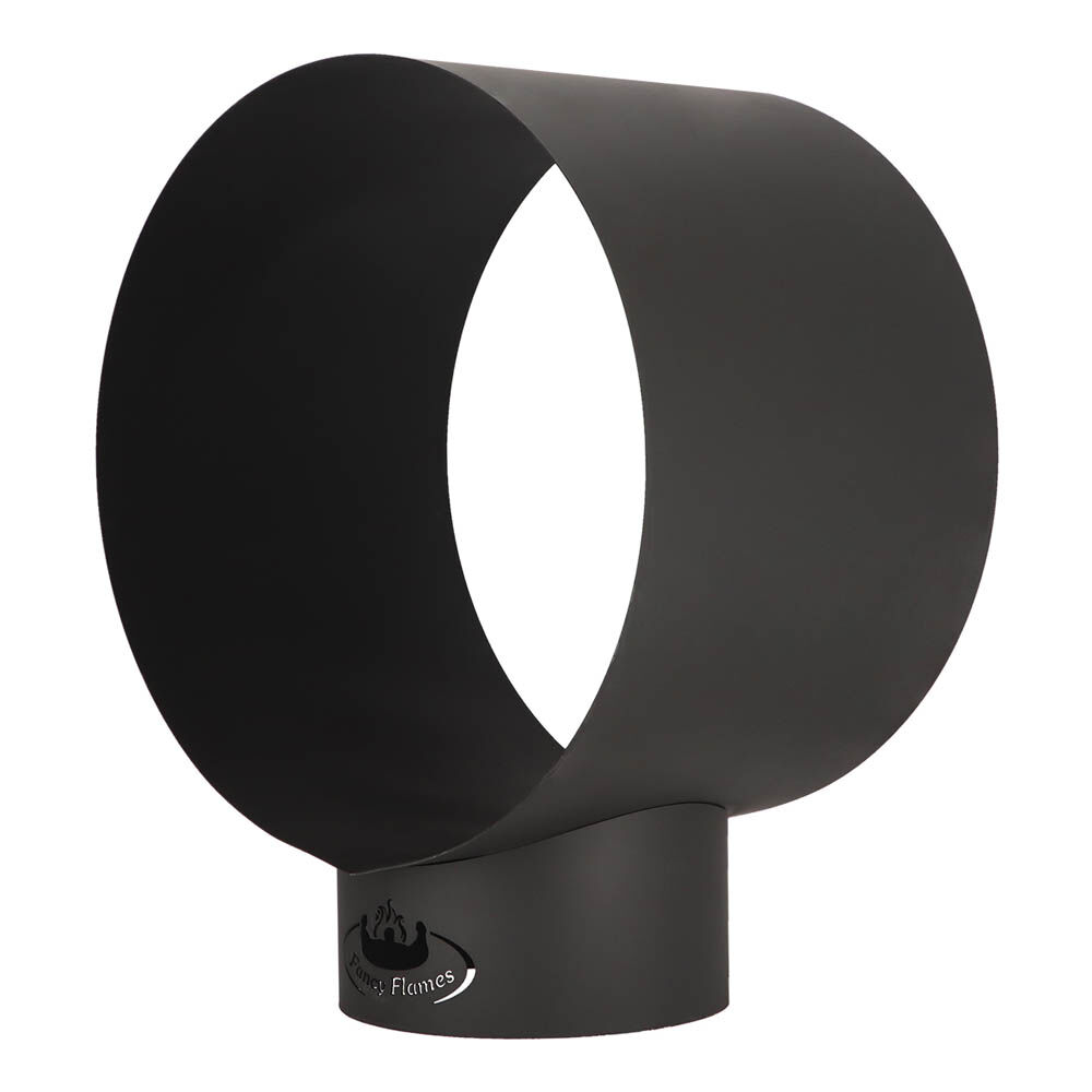 Fancy Flames - Houtopslag Rond - Zwart - Zwart