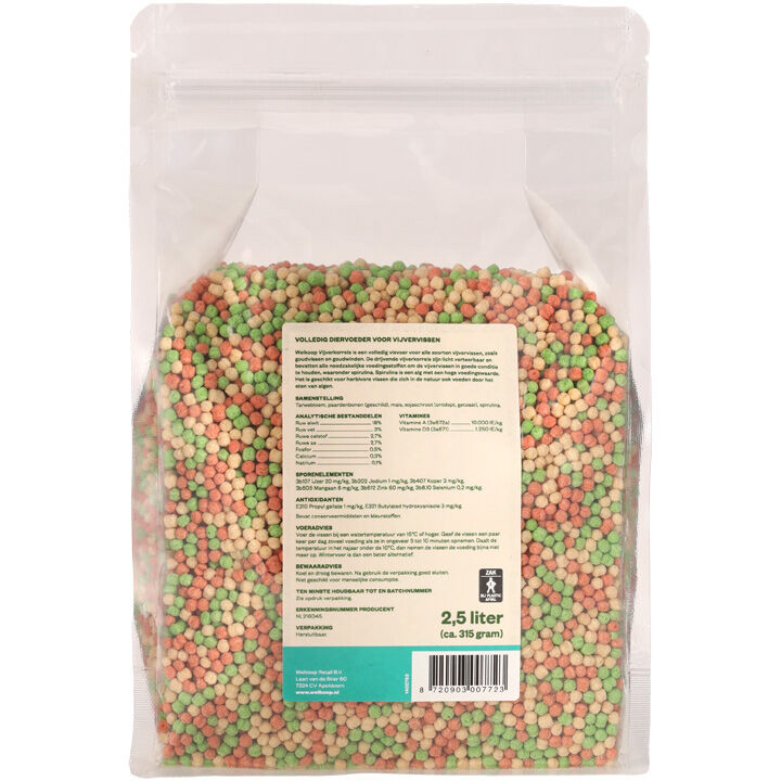 Welkoop Vijverkorrels - Vijvervissenvoer - 2.5 Liter