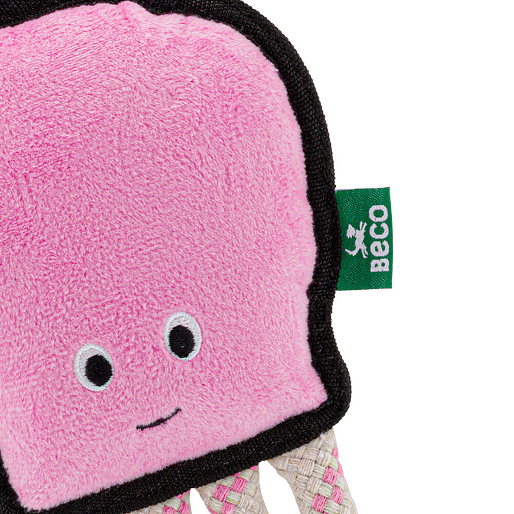 Beco Quokka Octopus - Knuffel - Hondenspeelgoed - Paars - 4x12x26 cm