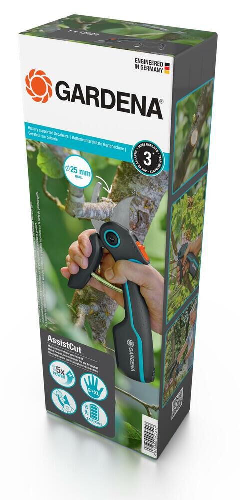 Gardena AssistCut Accu - Snoeischaar - Zwart