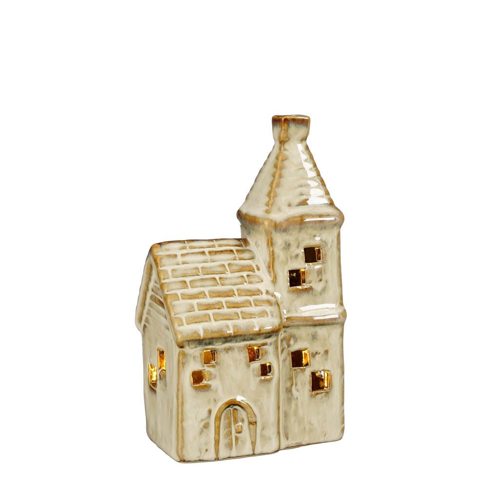 House of seasons - Decoratie kerk - 9x6x15 cm House of seasons - Decoratie kerk - 9x6x15 cm