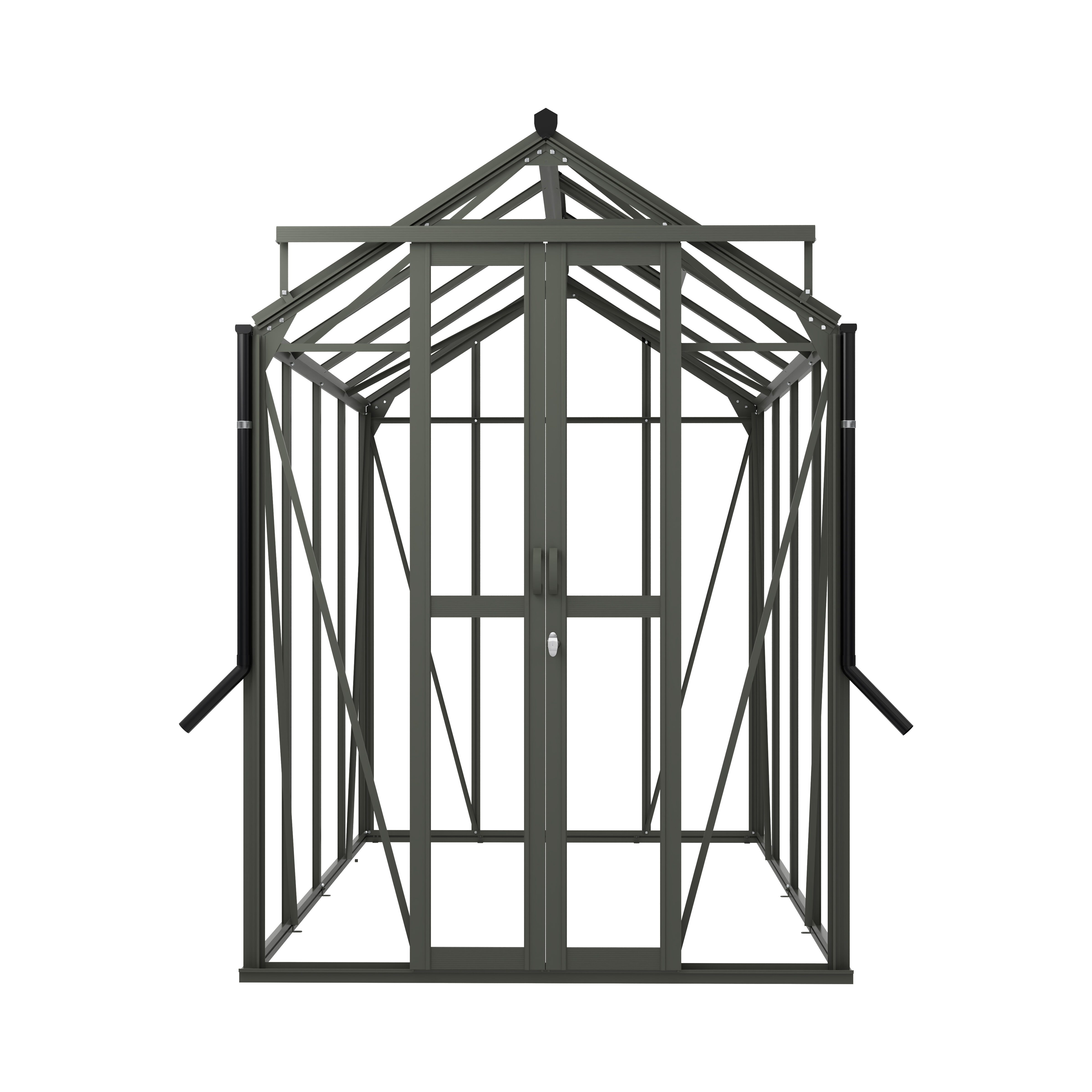 Royal Well Anne III Full Options - Tuinkas - Groengrijs - 211.2x149.8x289.9 cm - 3 mm Royal Well Anne III Full Options - Tuinkas - Groengrijs - 211.2x149.8x289.9 cm - 3 mm