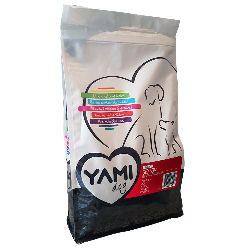 YamiPets Basic Senior - Hondenvoer - 12 Kilogram - kip YamiPets Basic Senior - Hondenvoer - 12 Kilogram - kip