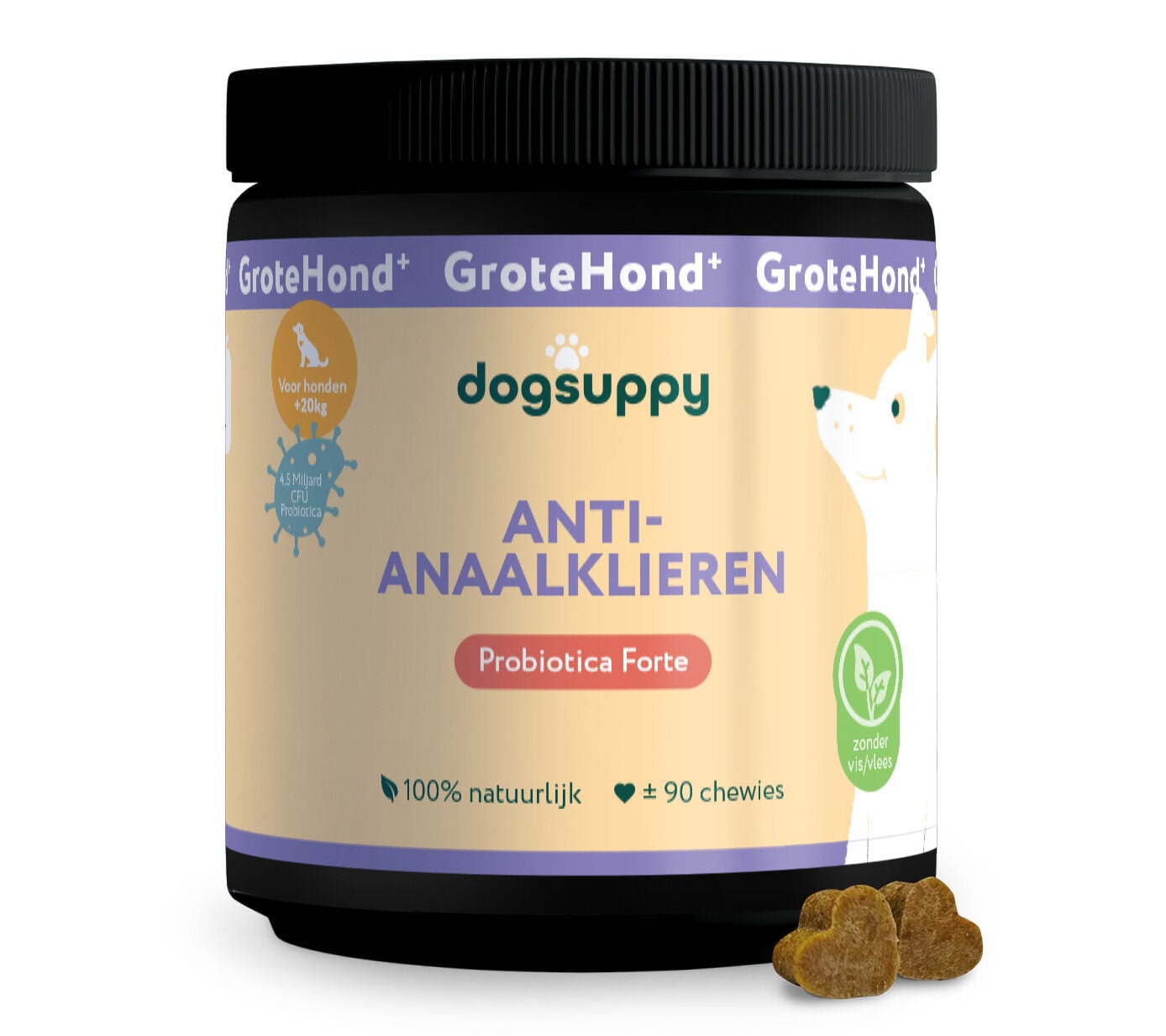 Dogsuppy - Verstopte Anaalklieren - Spijsvertering en darmflora Hond