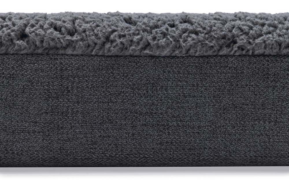 Beeztees Zira - Orthopedisch hondenkussen - antraciet - 10x80x120 cm - XL