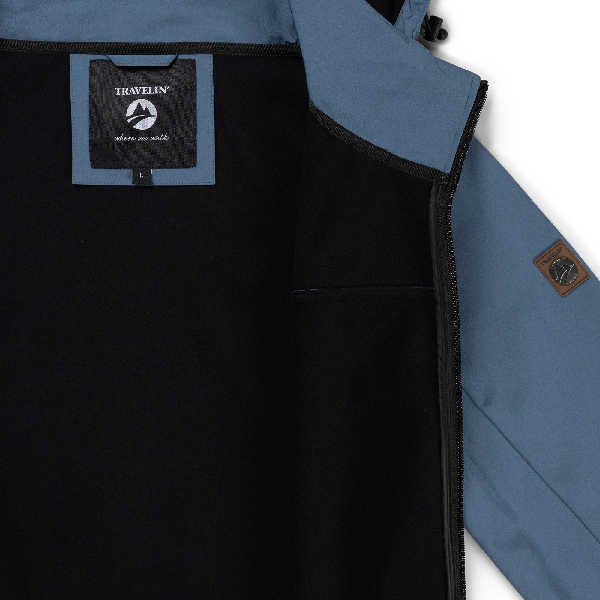 Travelin Mikkel - Softshell jas - Blauw - M