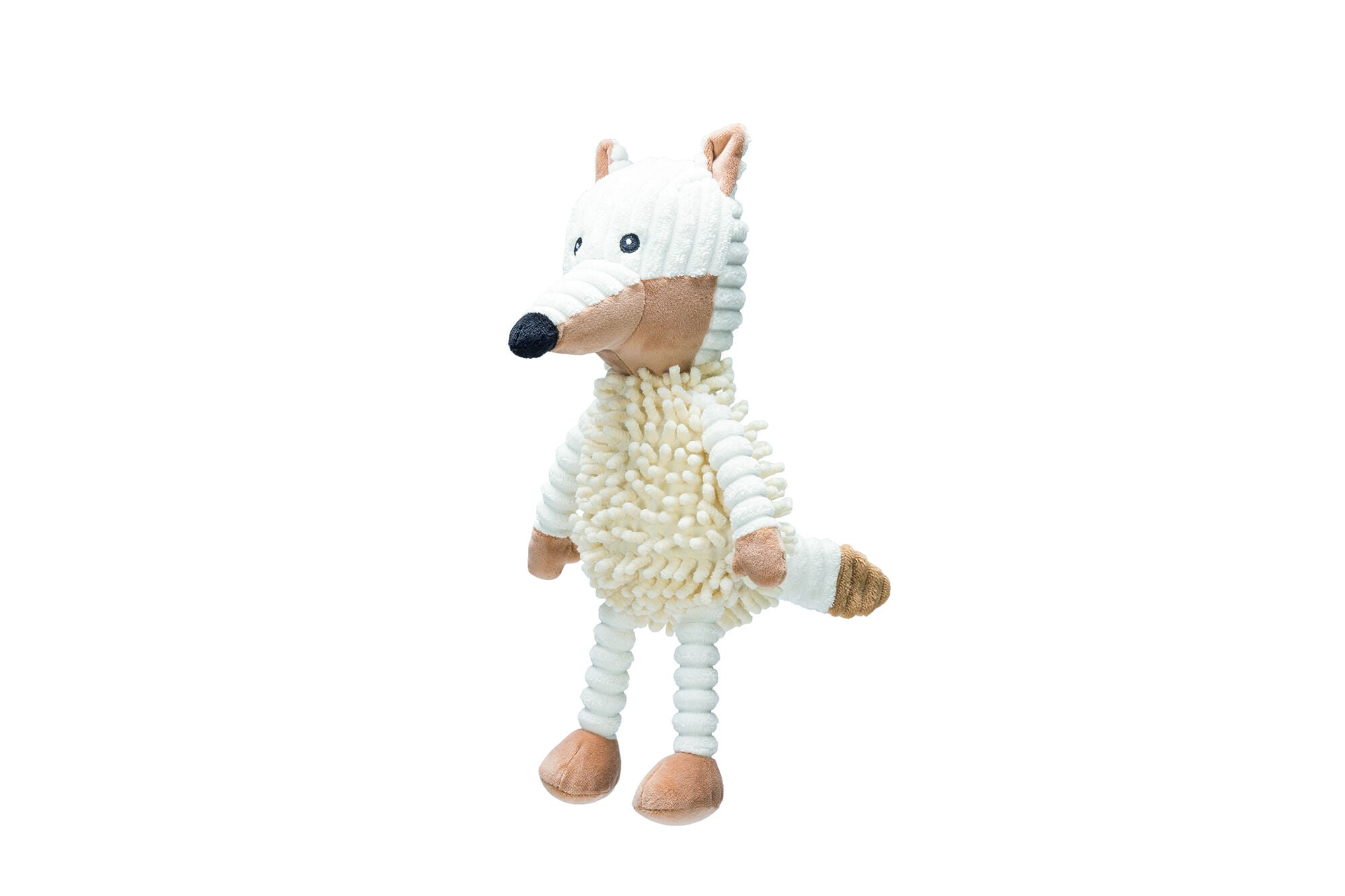 Beeztees Eco Vos Juno - Knuffel - Hondenspeelgoed - beige