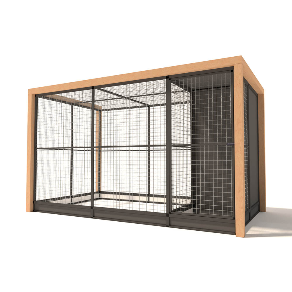 Glorenza Alfred - Kattenren - Antraciet - 202x190x345 cm