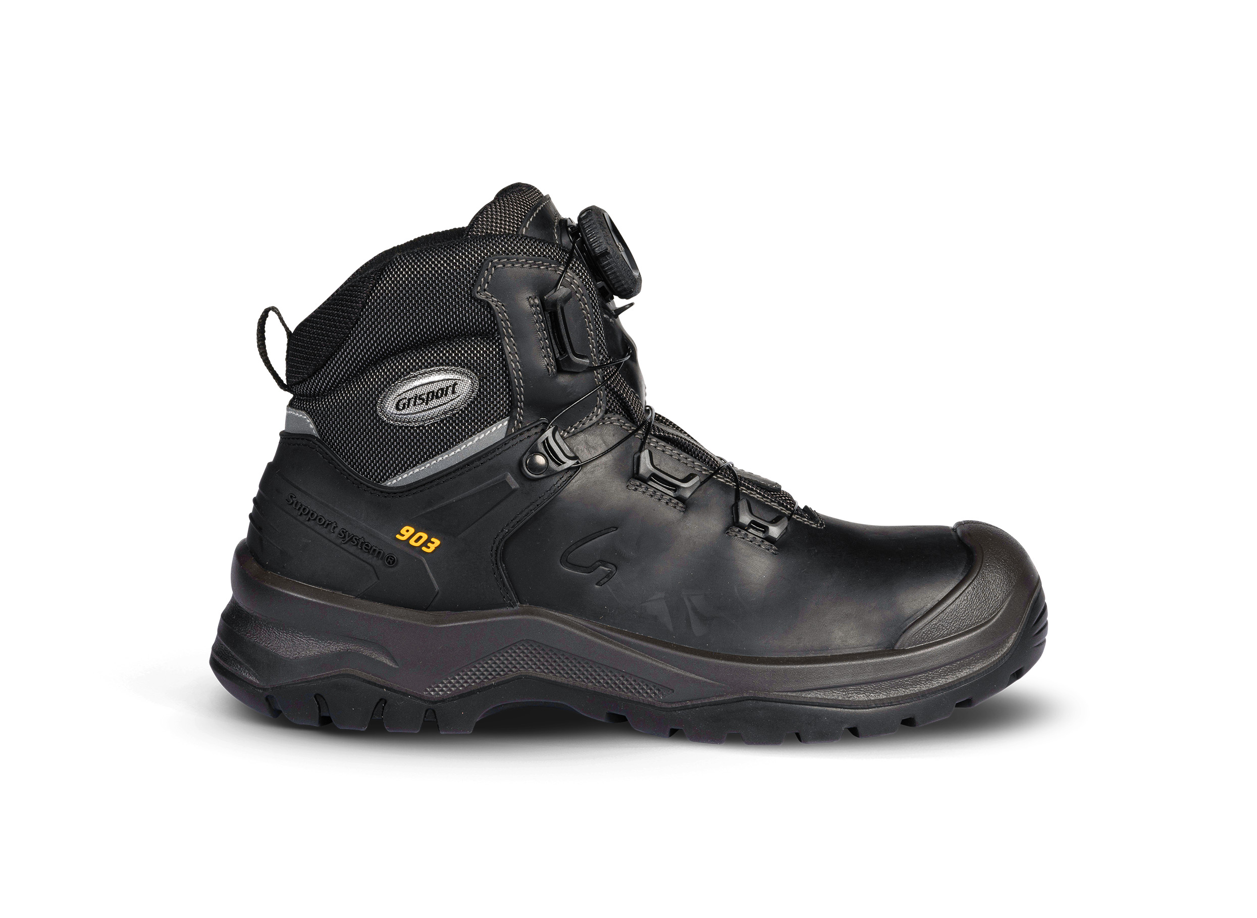 Grisport 903 - Werkschoenen - met Boa sluiting - Zwart - 47