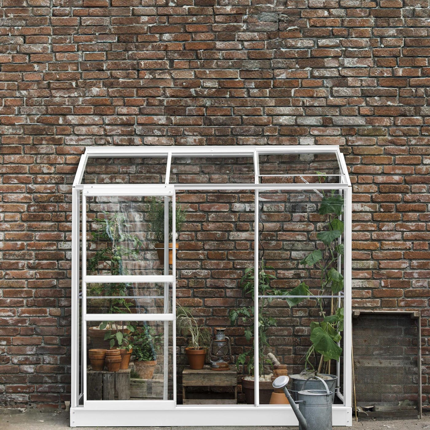 Royal Well Emma II - Muurkas - Wit - 194x194x69 cm - Veiligheidsglas