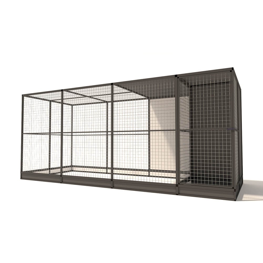 Glorenza Evi - Kattenren - Antraciet - 193x176x449 cm Glorenza Evi - Kattenren - Antraciet - 193x176x449 cm