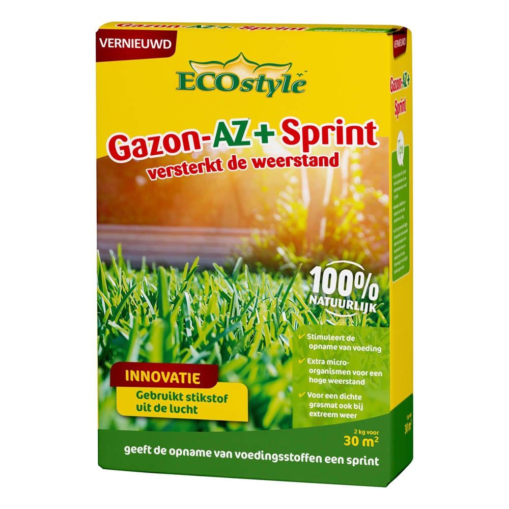 ECOstyle Gazon-AZ Sprint - Gazonmeststof - 30 m2 - 2 Kilogram