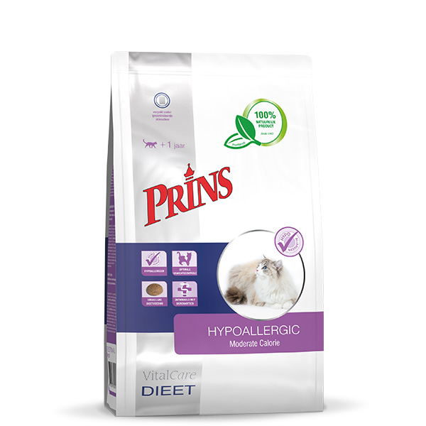 Prins Dieet VitalCare Hypoallergic - Kattenvoer veterinair - 5 Kilogram - Garnaal