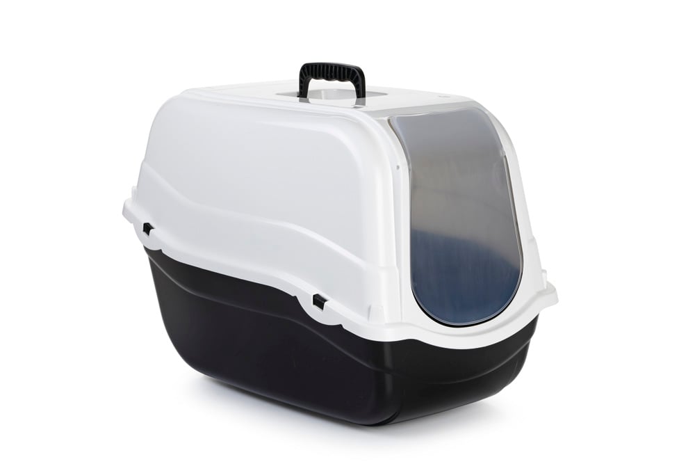 Beeztees Romeo - Kattenbak - Zwart Wit - 41x39x57 cm