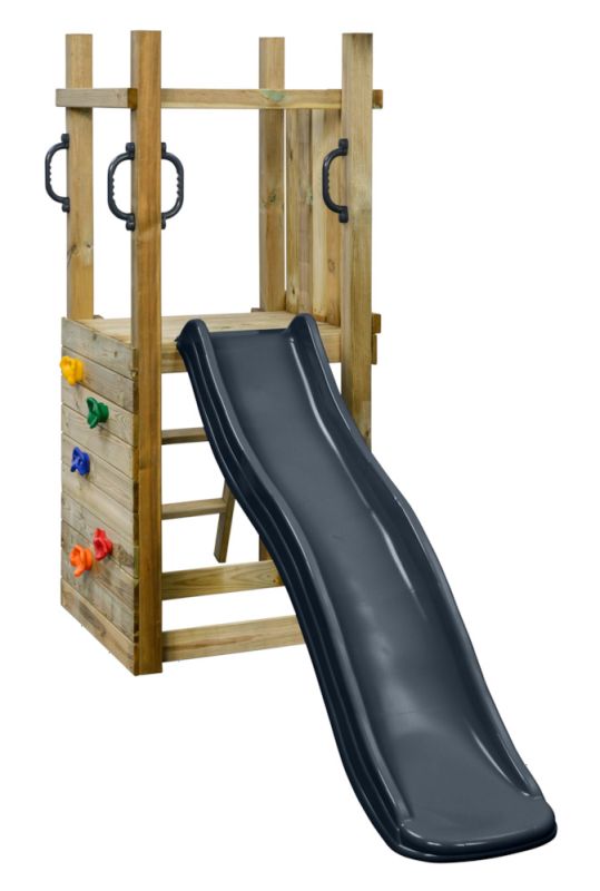 Swing King Irma - Speeltoren - Grijs - Hout