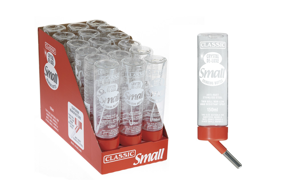 Classic drinkfles hamster - 150 ml - 19x4x6.5 cm