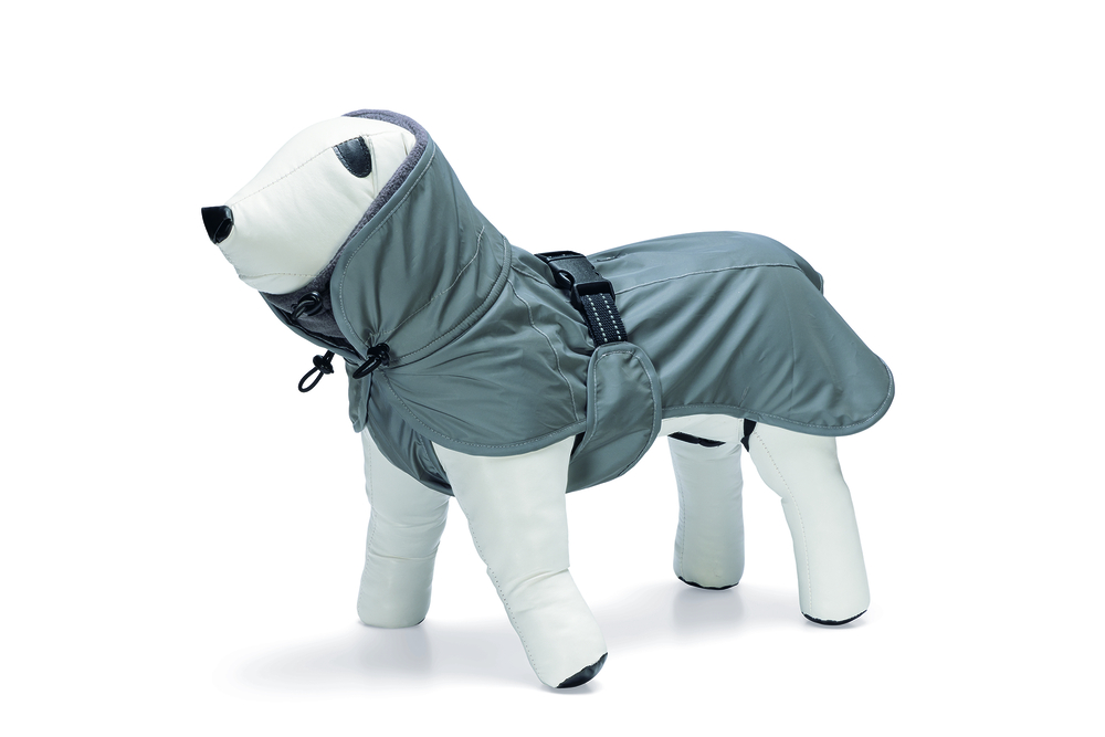 Beeztees Caro reflecterend - Honden regenjas - grijs - XS Beeztees Caro reflecterend - Honden regenjas - grijs - XS