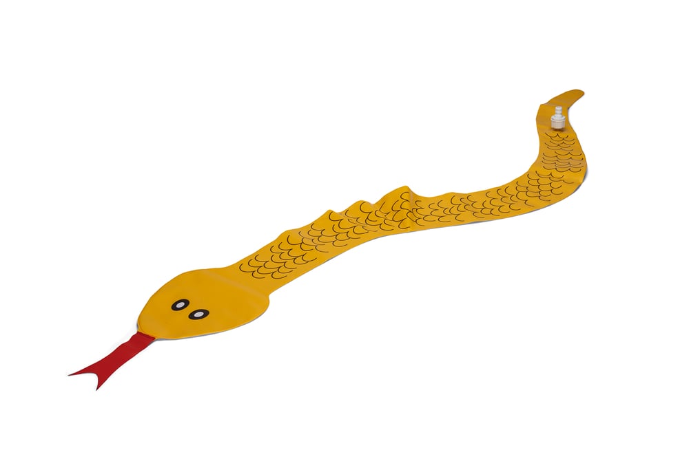 Beeztees Spashy Snake - Waterspeelgoed hond - Geel