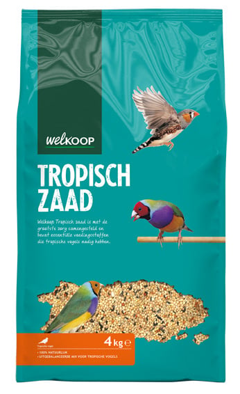 Welkoop Tropisch zaad - Vogelvoer - 4 Kilogram