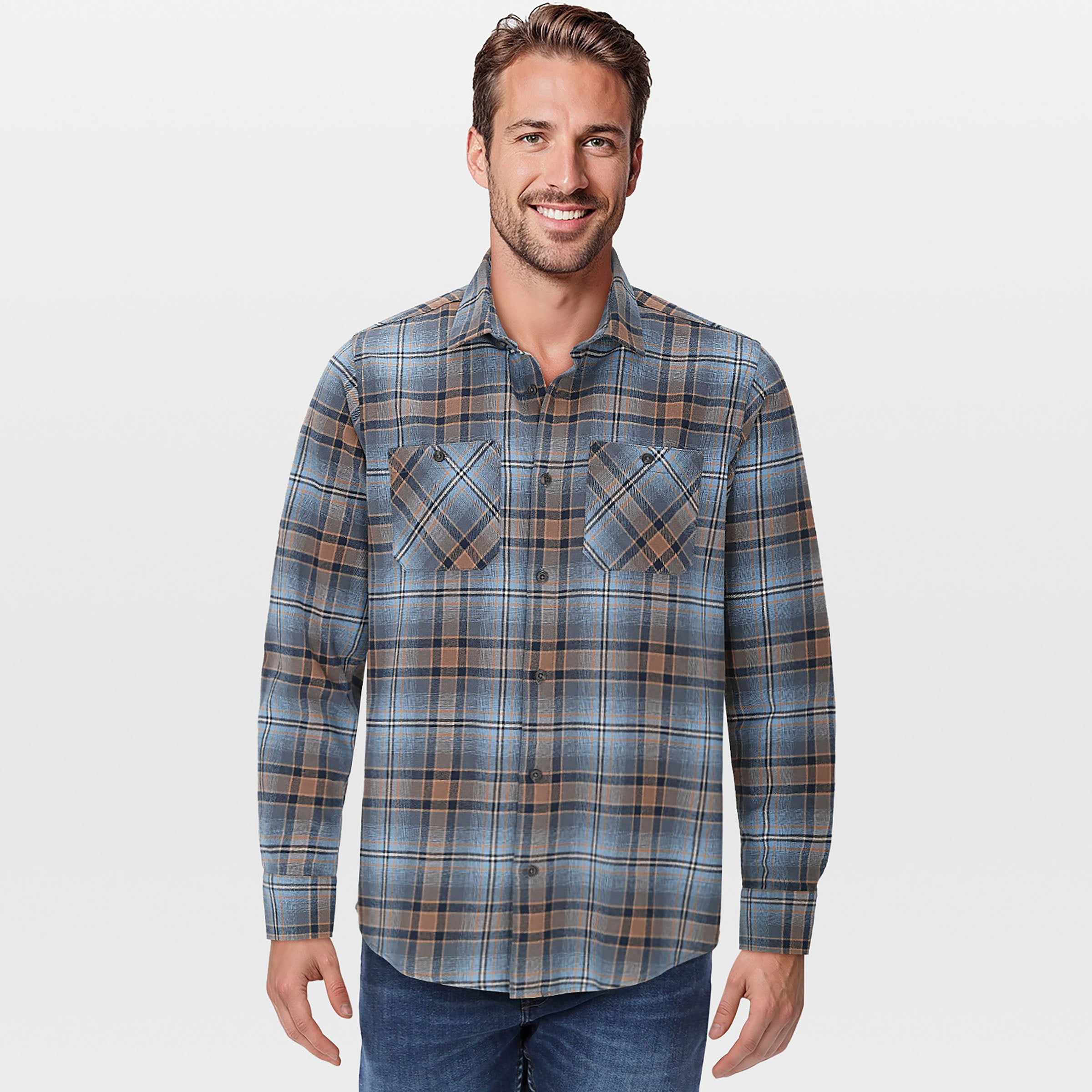 Veleste Steve - Overhemd - Blauw - 2XL Veleste Steve - Overhemd - Blauw - 2XL