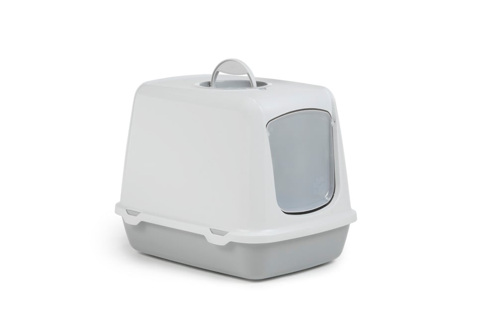 Savic Oscar - Kattentoilet - Grijs Wit - 39x37x50 cm