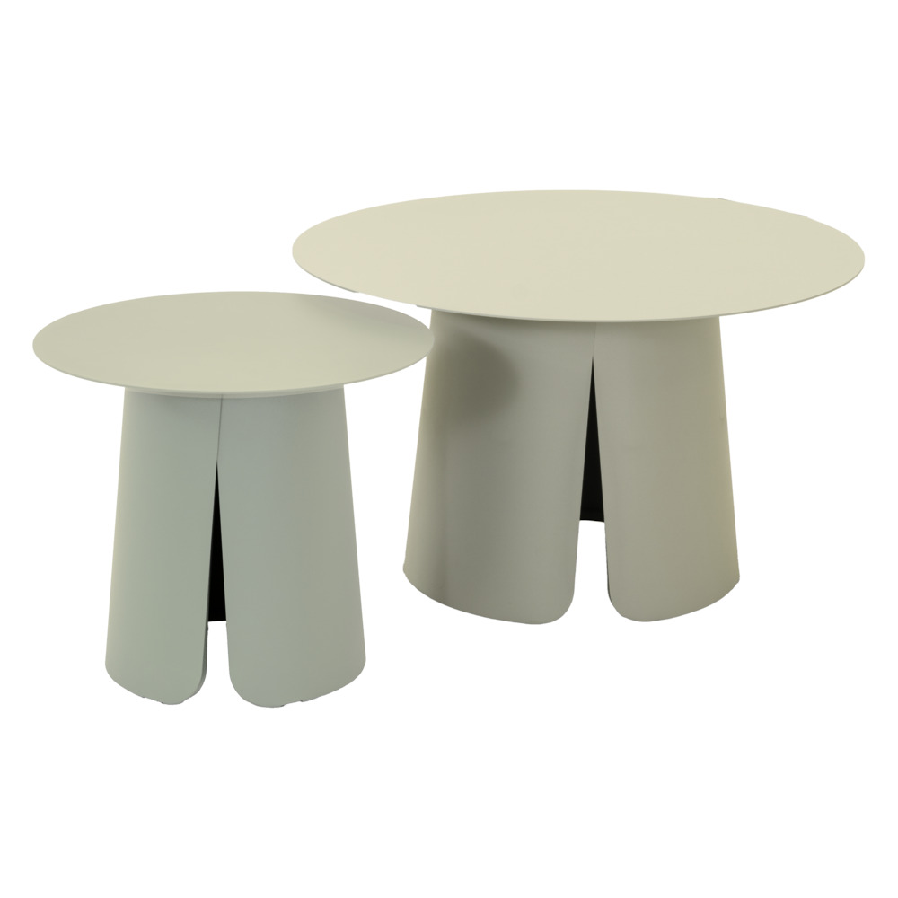Lesli Living Oslo  - Bijzettafel - Creme - 1x1x42 cm - 70 cm