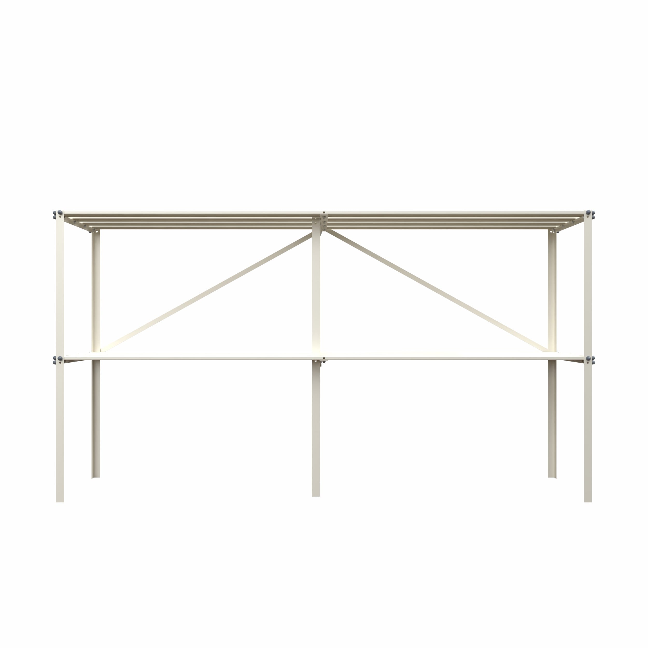 Royal Well - Kweektafel - Wit - 90x185x45 cm Royal Well - Kweektafel - Wit - 90x185x45 cm