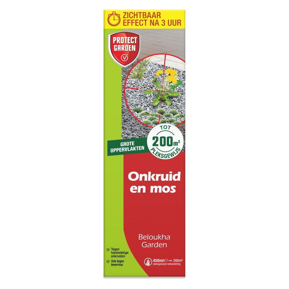 Protect Garden Belouhka Garden- Onkruid- en mosbestrijder - 450 Milliliter Protect Garden Belouhka Garden- Onkruid- en mosbestrijder - 450 Milliliter