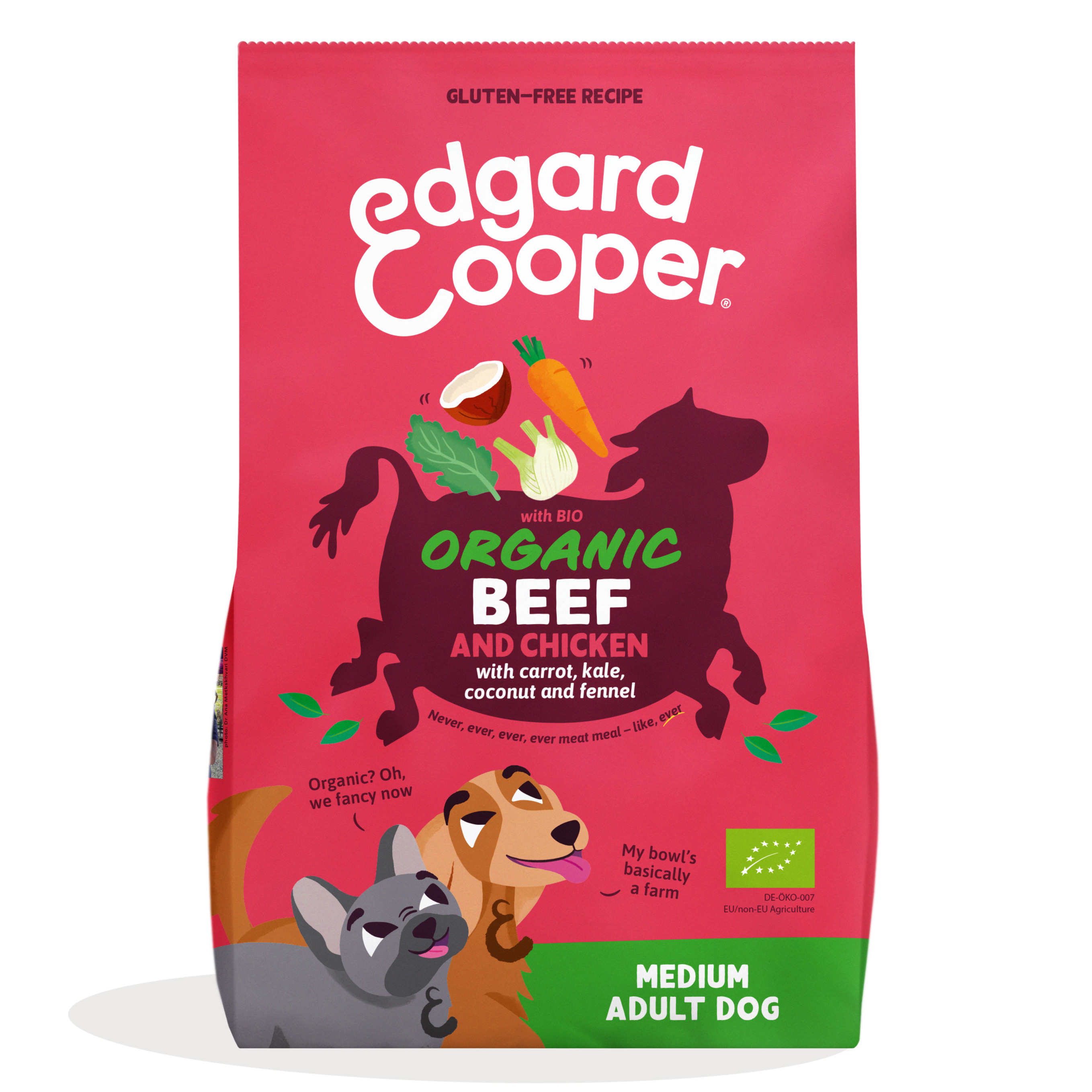 Edgard & Cooper Adult Biologisch - Hondenvoer - 2.5 Kilogram - rund Edgard & Cooper Adult Biologisch - Hondenvoer - 2.5 Kilogram - rund
