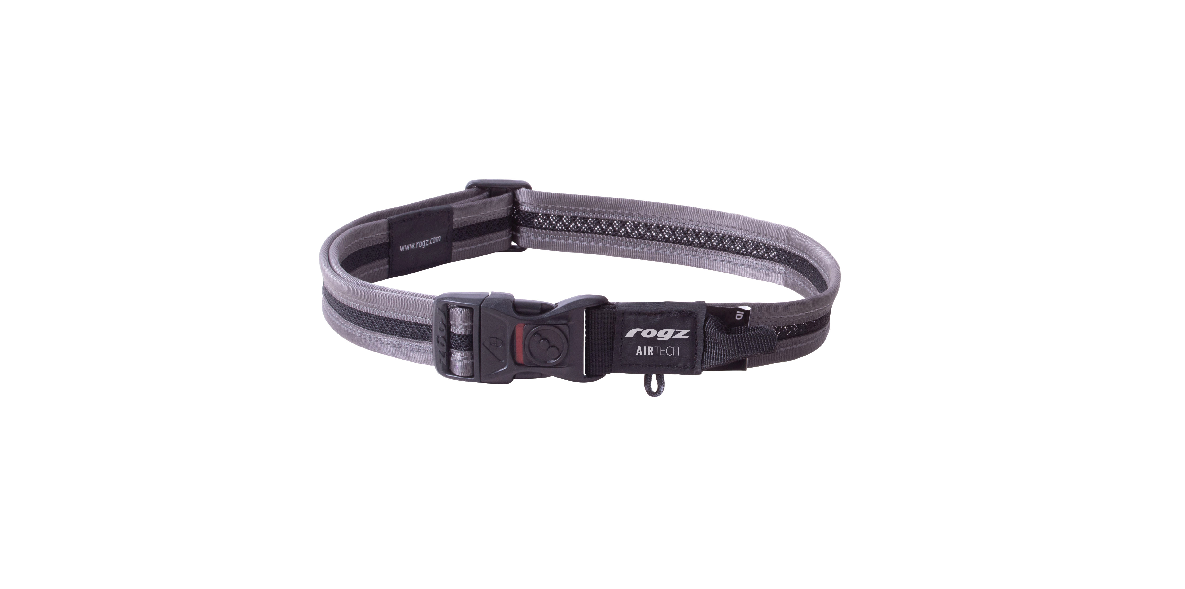 Rogz Air Tech - Halsband Hond - Grijs - 43 tot 70 cm Rogz Air Tech - Halsband Hond - Grijs - 43 tot 70 cm