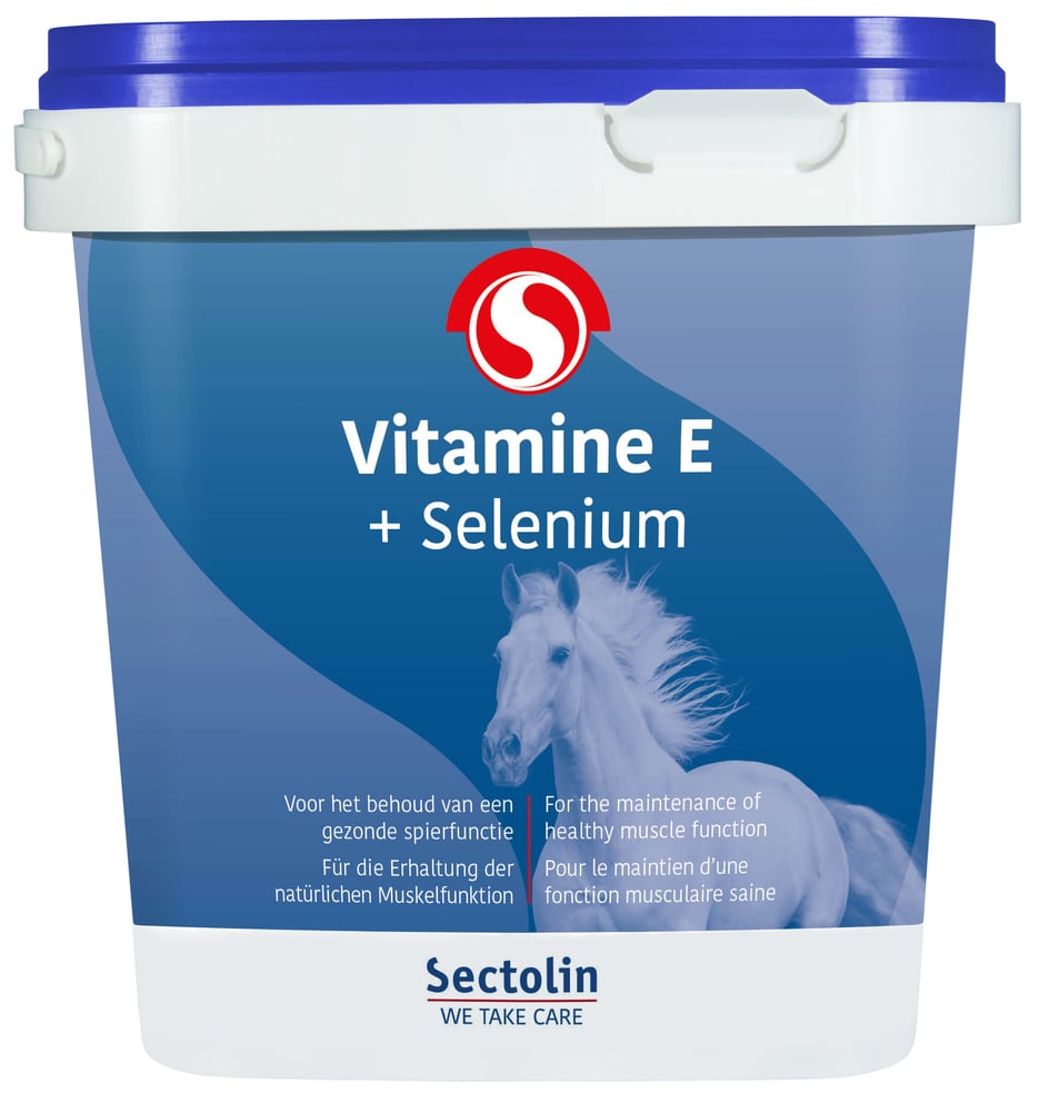 Sectolin Vitamine E + Selenium Poeder - Vitaminensupplement Paard - 1 Kilogram - Emmer
