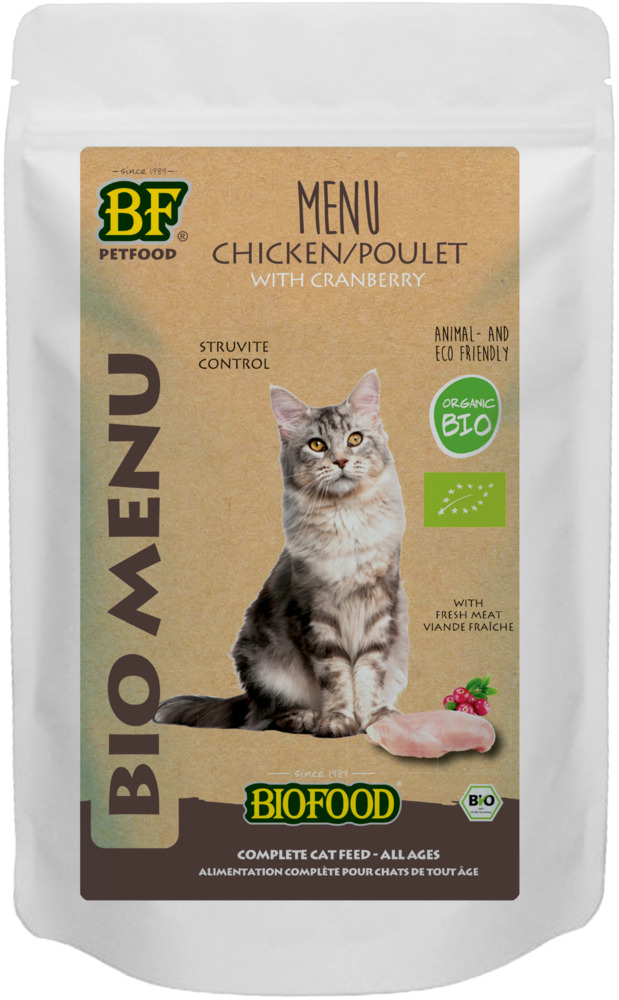 Biofood Biomenu Struvite Control - Kattenvoer - 100 Gram - kip
