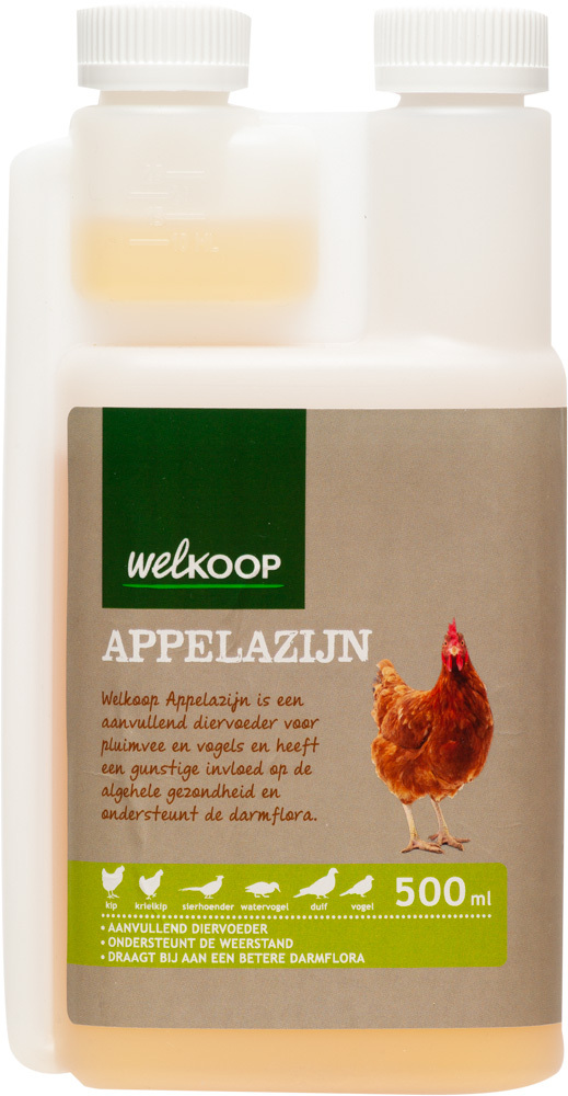 Welkoop Appelazijn Pluimvee - Supplement - 500 Milliliter