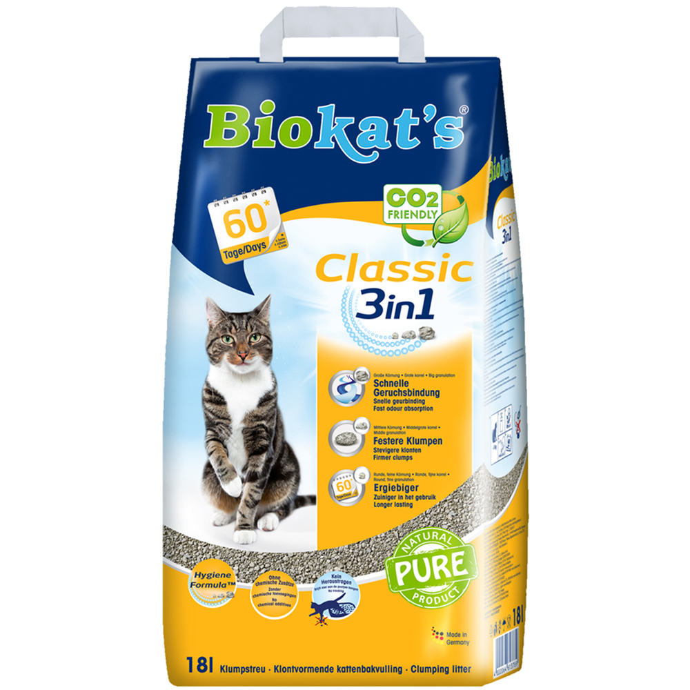 Biokat's Classic 3in1 - Kattenbakvulling - 18 Liter
