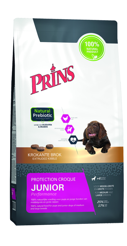 Prins Protection Croque Junior Performance - Hondenvoer - 10 Kilogram - kip