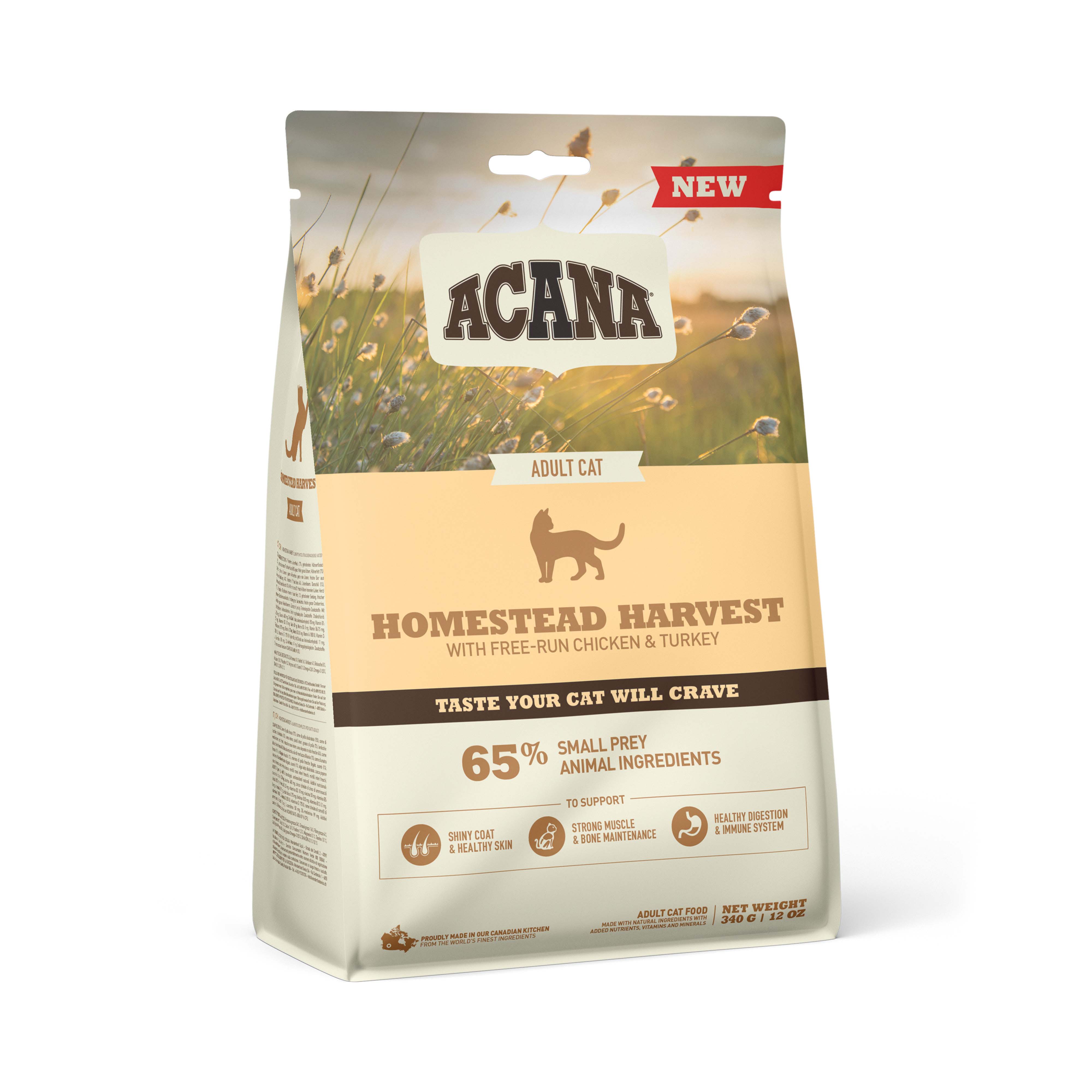 Acana Homestead Harvest Cat - Kattenvoer - 0.34 Kilogram - kalkoen, kip