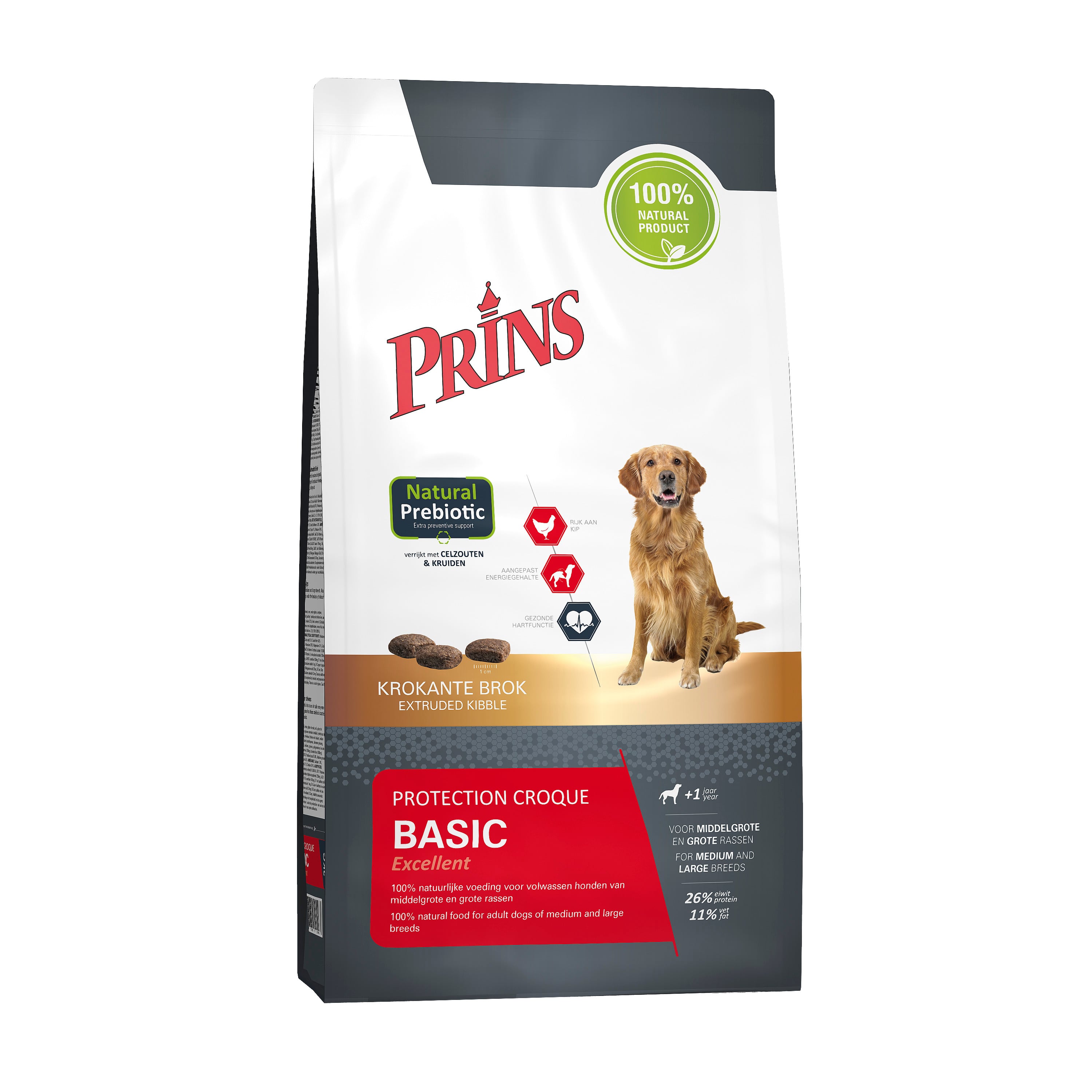 Prins Protection Croque Basic Excellent - Hondenvoer - 2 Kilogram - kip Prins Protection Croque Basic Excellent - Hondenvoer - 2 Kilogram - kip