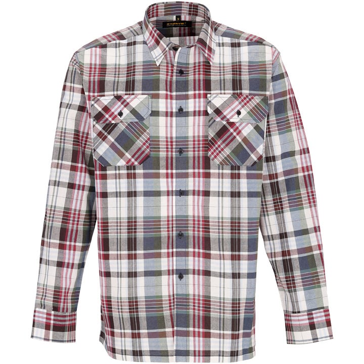 Störvik Egersund - Overhemd - Blauw/Grijs - L